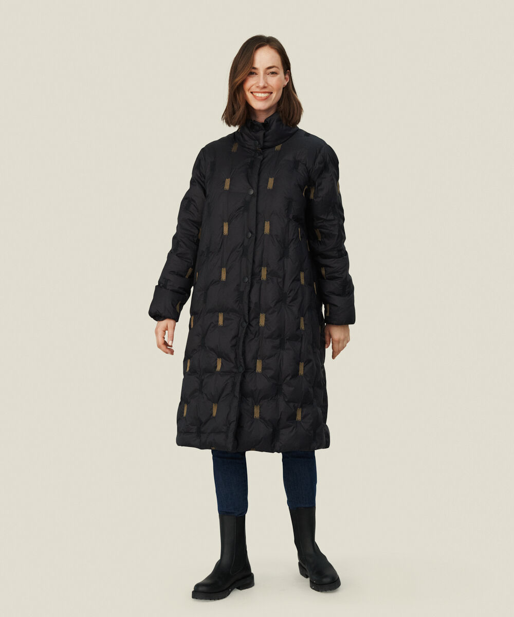 TRONJA DOWN COAT, Desert Taupe