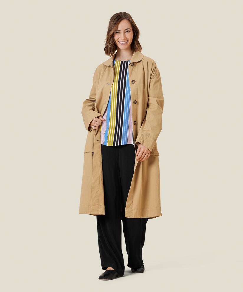 TEMIRA COAT, Travertine
