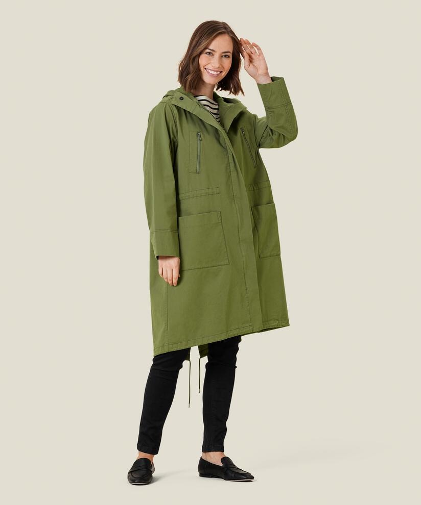 TENISHA COAT, Olivine