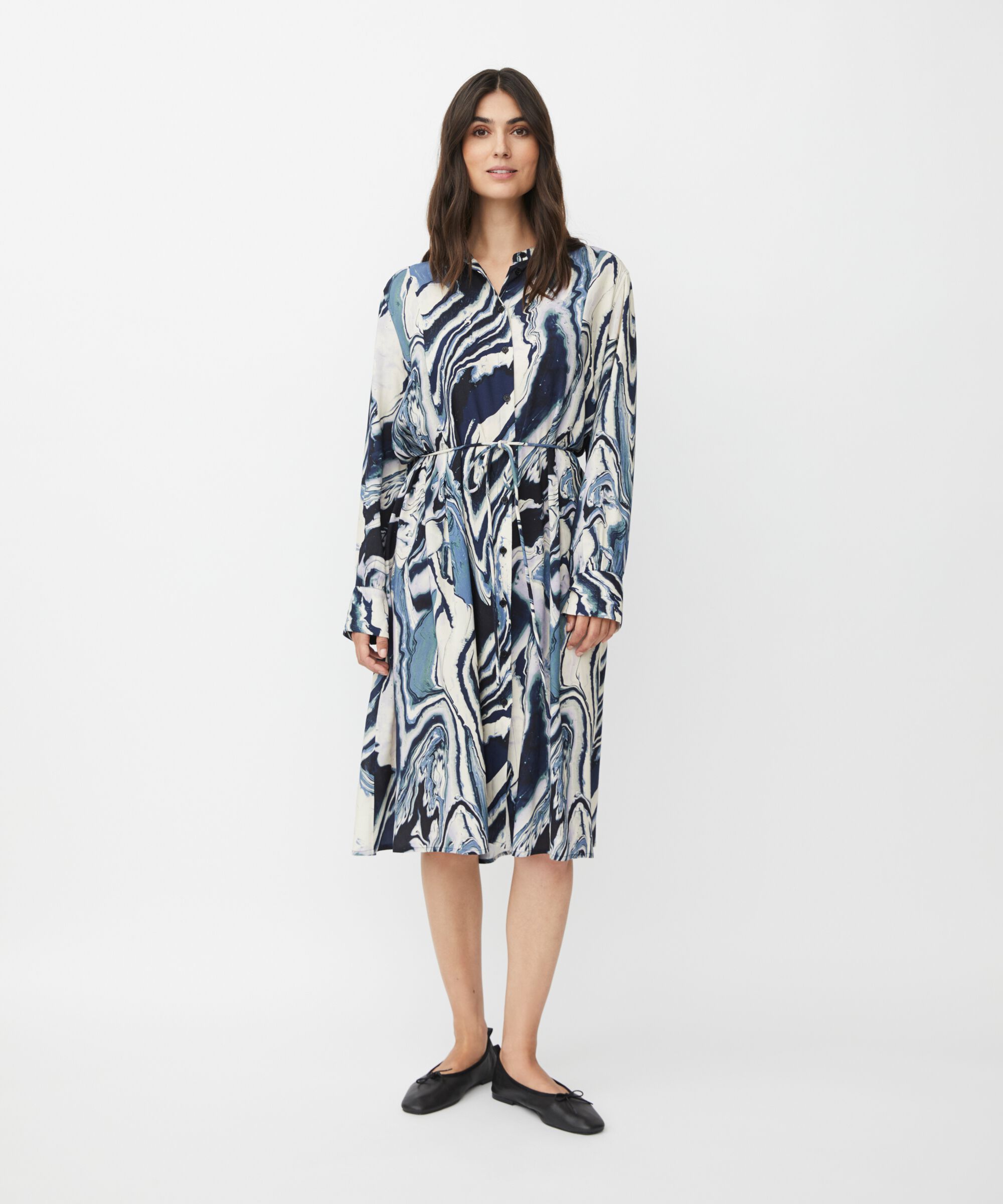 Neile Shirt Dress, Wisteria
