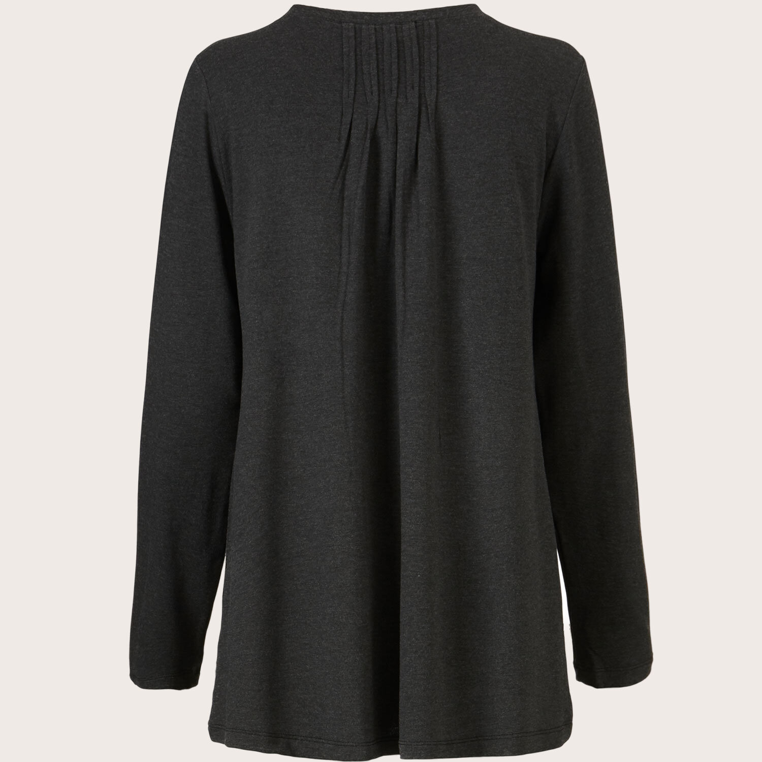 Berta JERSEY Top, D. Grey mel.