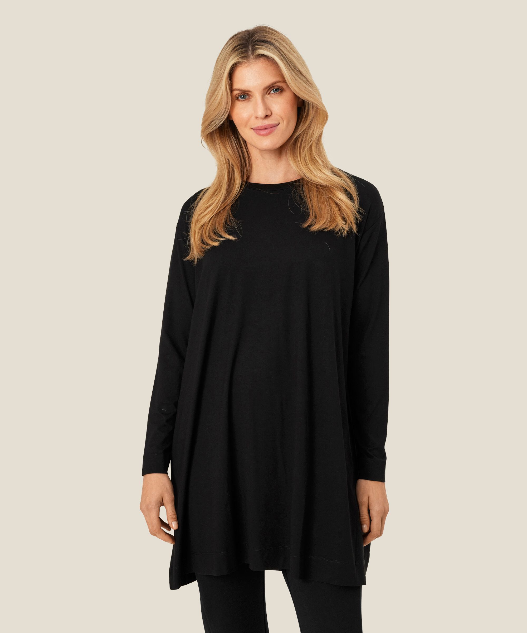 Gael JERSEY Tunic, Black
