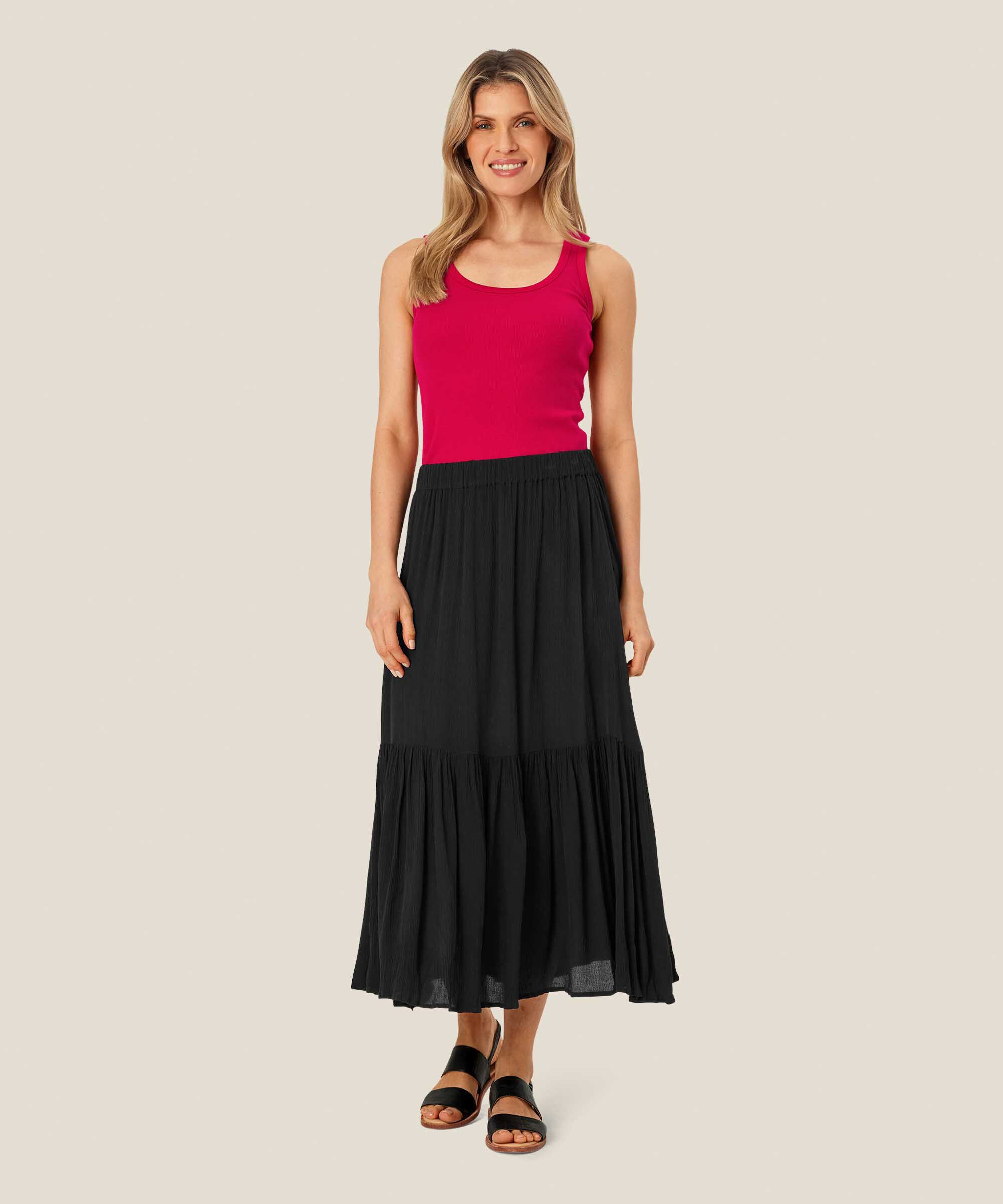 Effie JERSEY Top, Persian Red