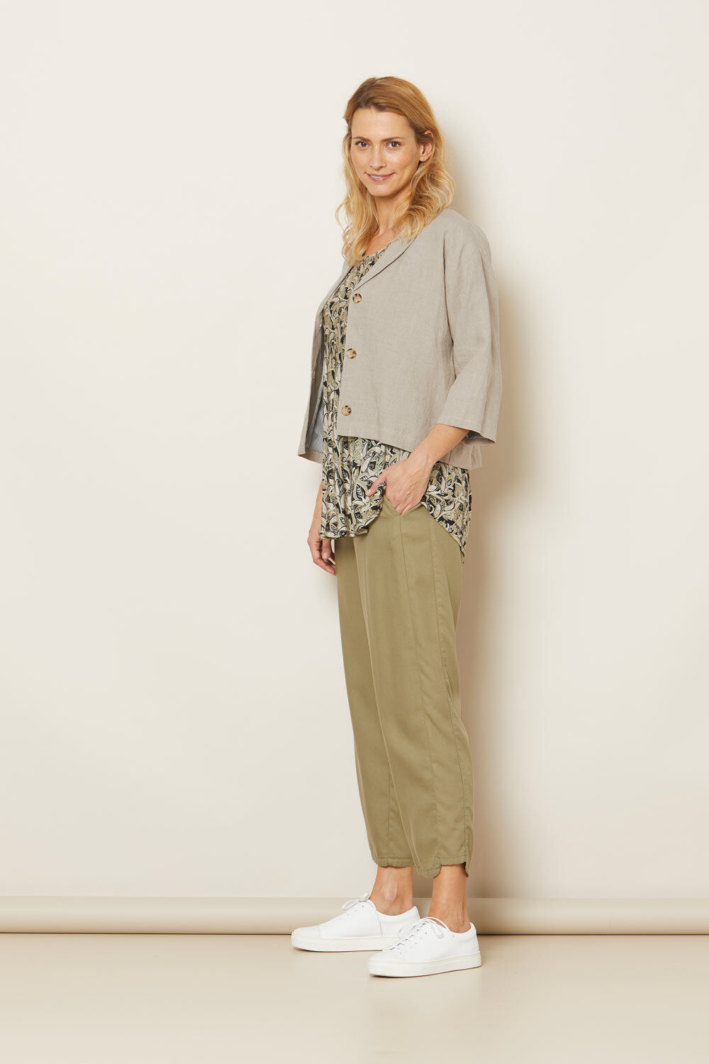 PETRANA TROUSERS, Olive