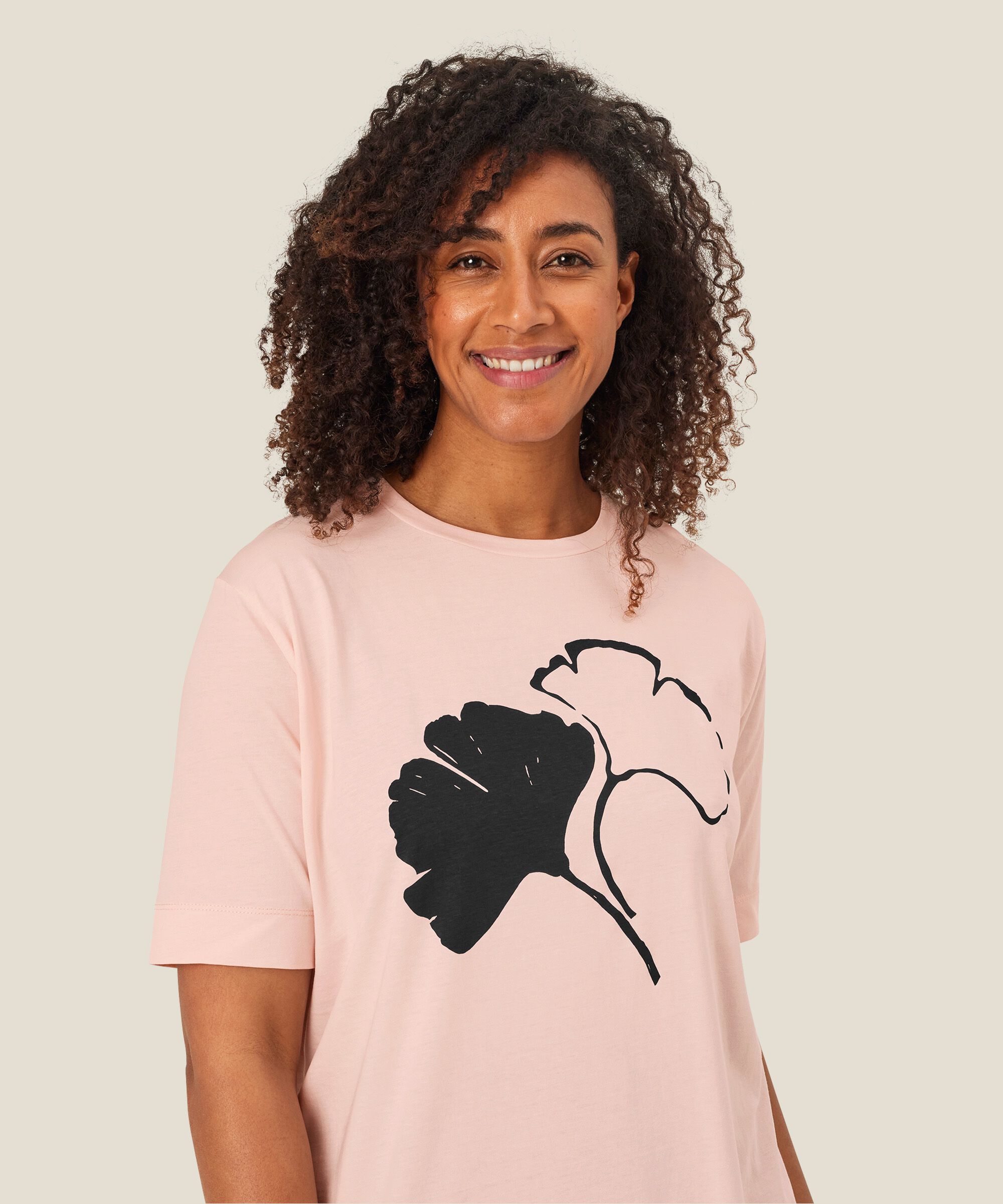 Danielle JERSEY Top, Mauve Chalk