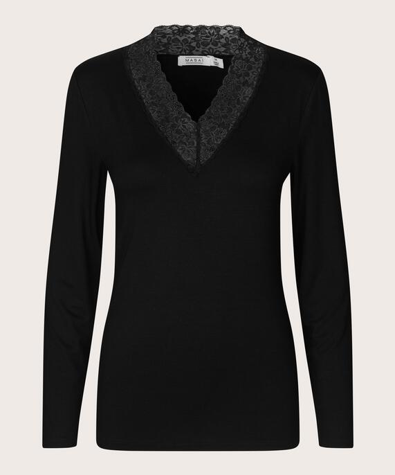 Dionius JERSEY Top, Black