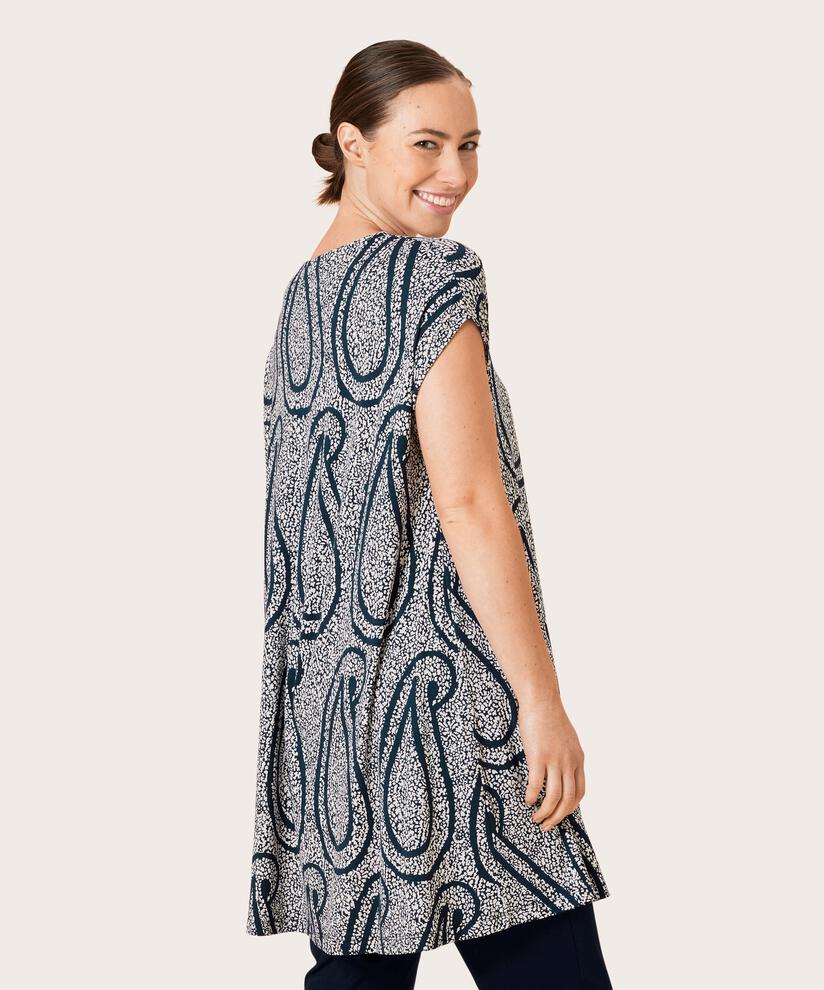 GINARA JERSEY TUNIC, Navy Blazer
