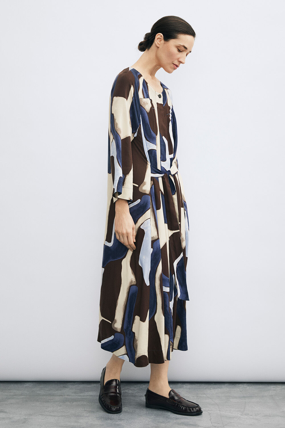 Namira Shirt Dress - Navy Blazer