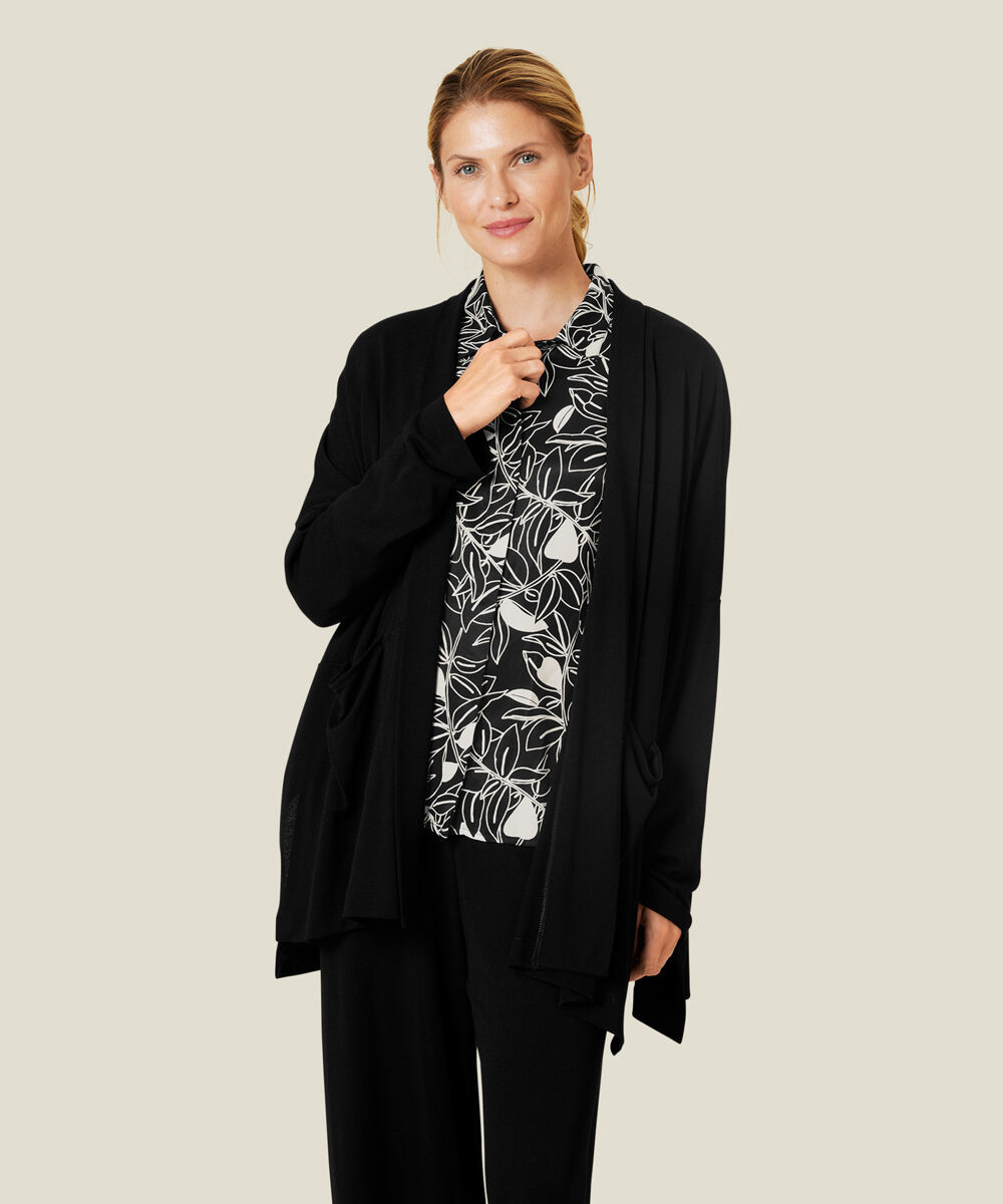 Joette JERSEY Cardigan, Black