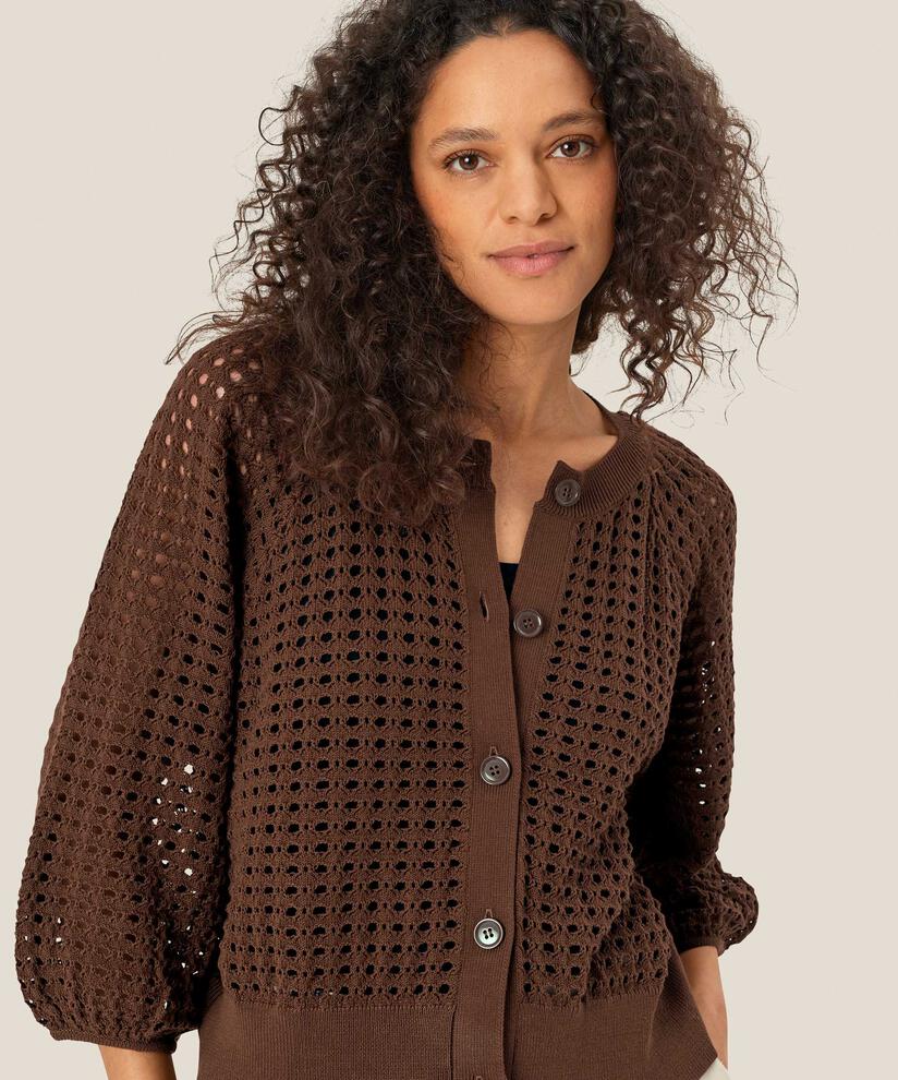 Lakker Cardigan, Chestnut