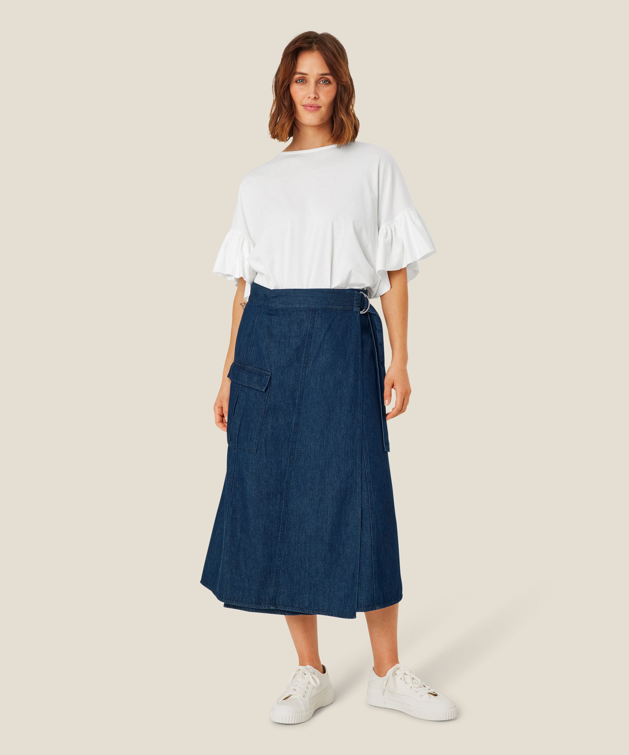 Sanchia Skirt, Dark Denim