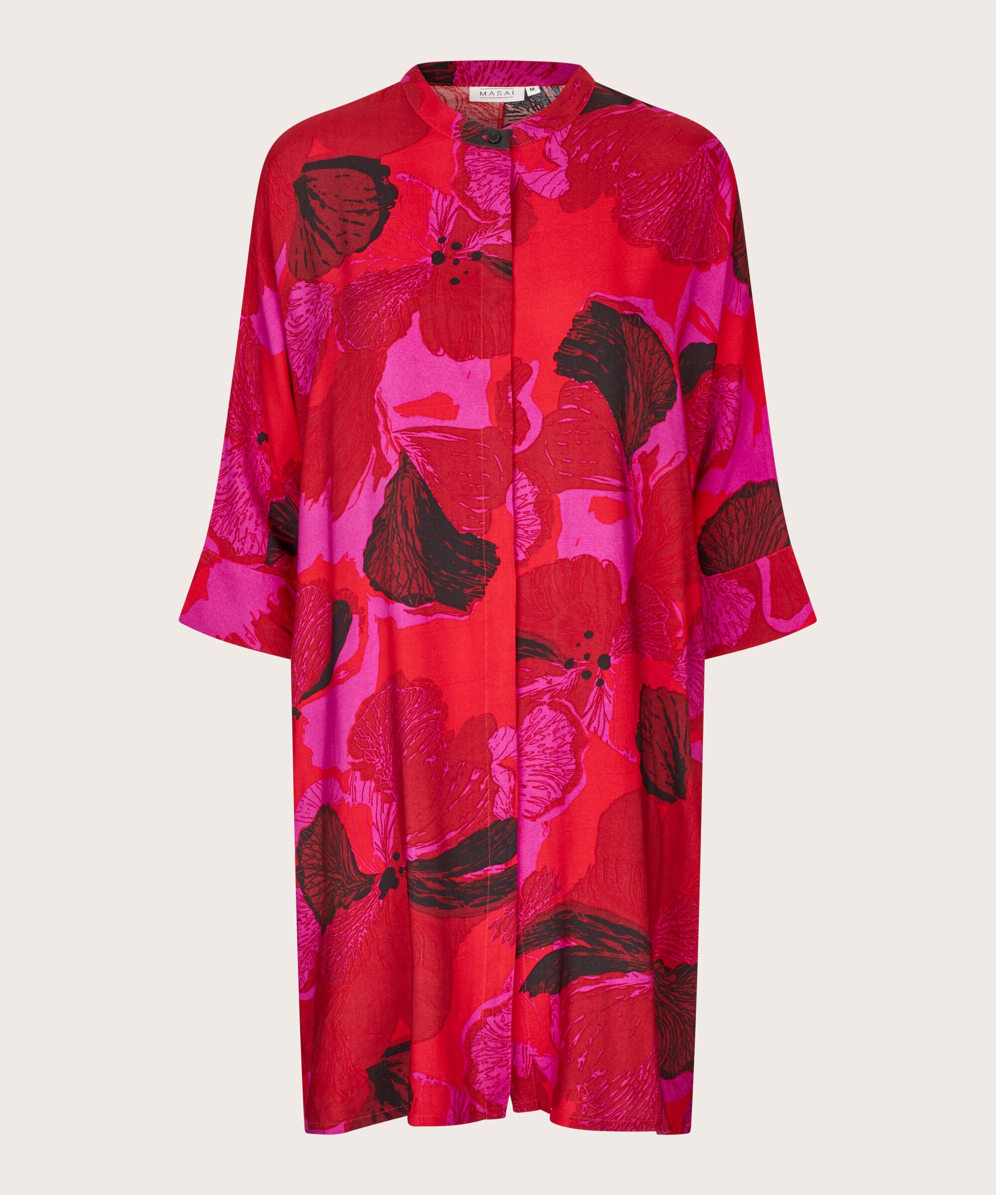 Iosetta Shirt Dress, Haute Red