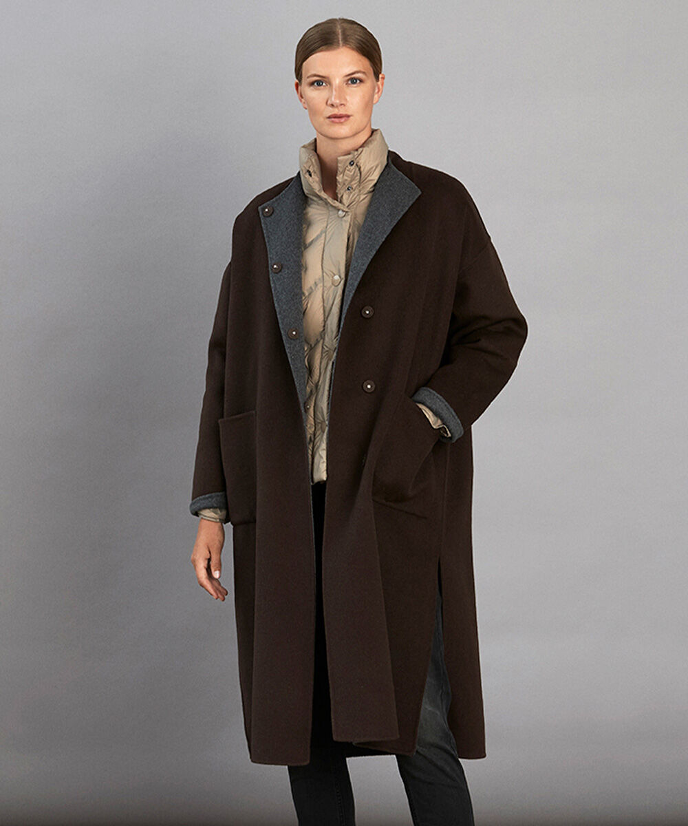THORA COAT, Chocolate