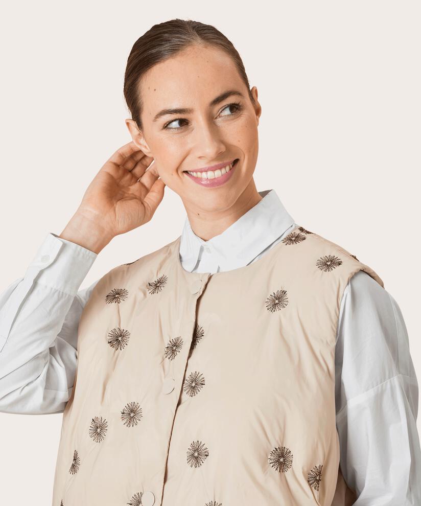 TRINUS DOWN GILET, Purmice stone