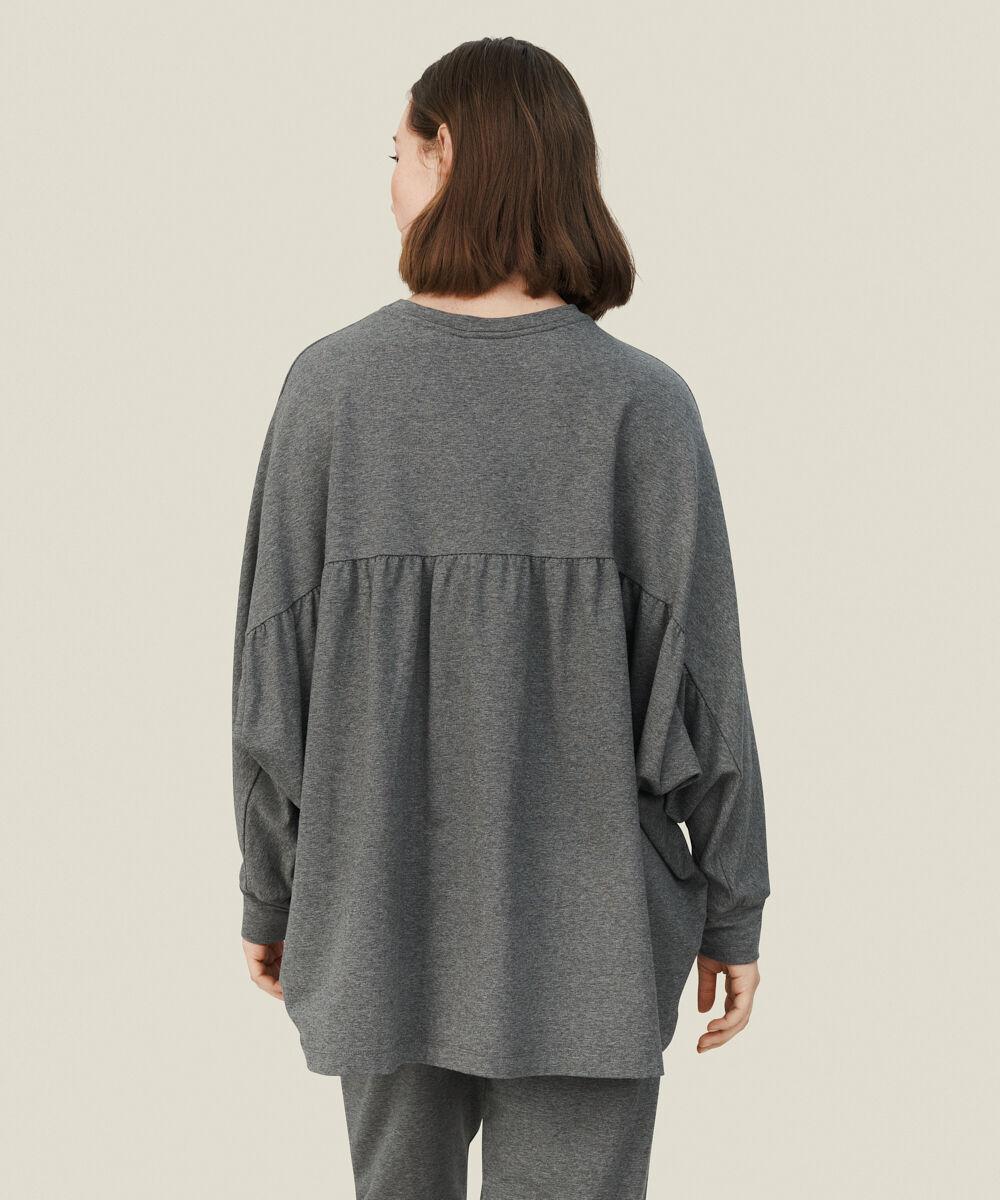DEMA JERSEY TOP, M. Grey mel.