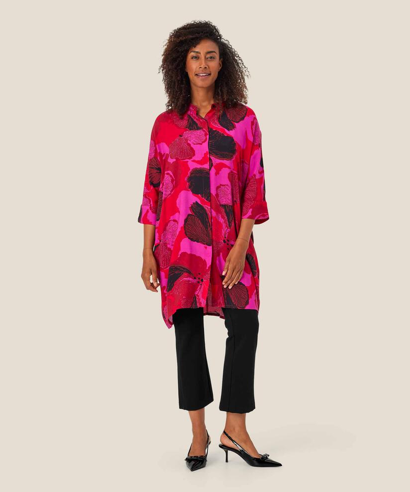 Iosetta Shirt Dress, Haute Red