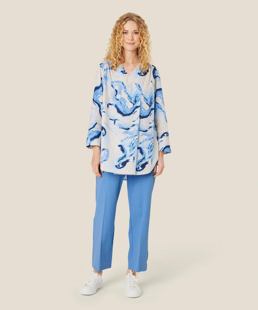Patia Trousers, Blue Bonnet