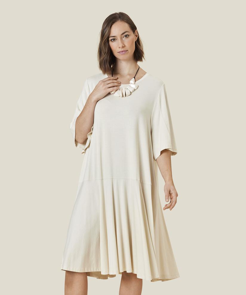 NESSANA JERSEY DRESS, Whitecap