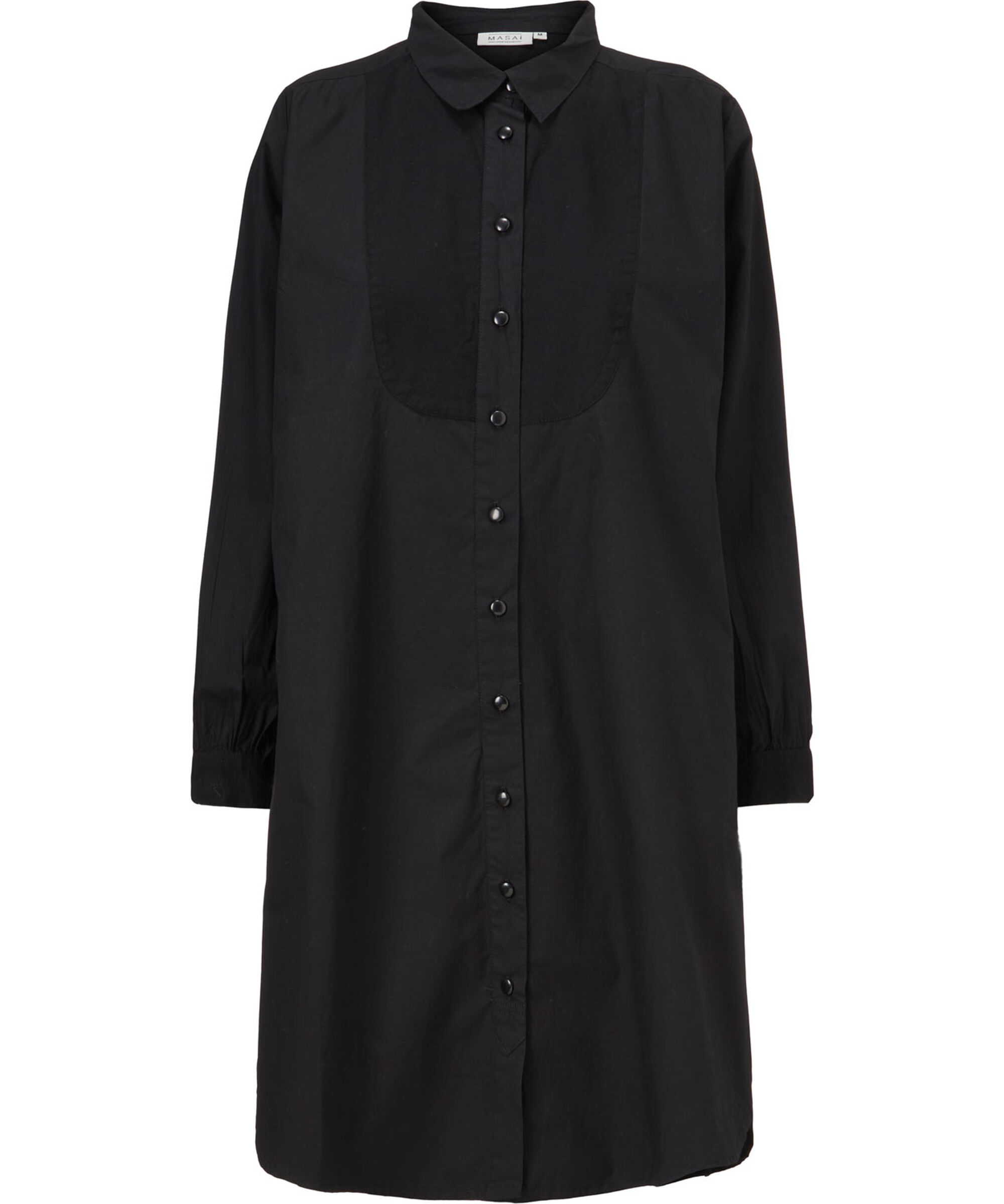 NESTA SHIRT DRESS, Black