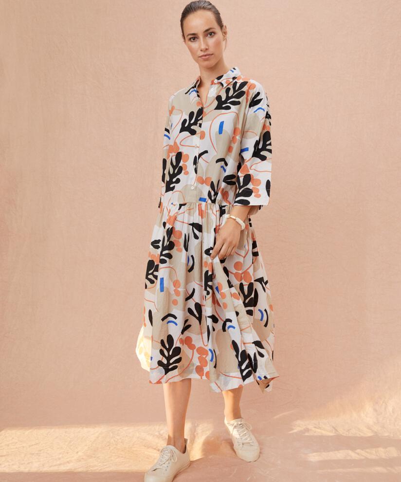 Nanetti Dress, Whitecap