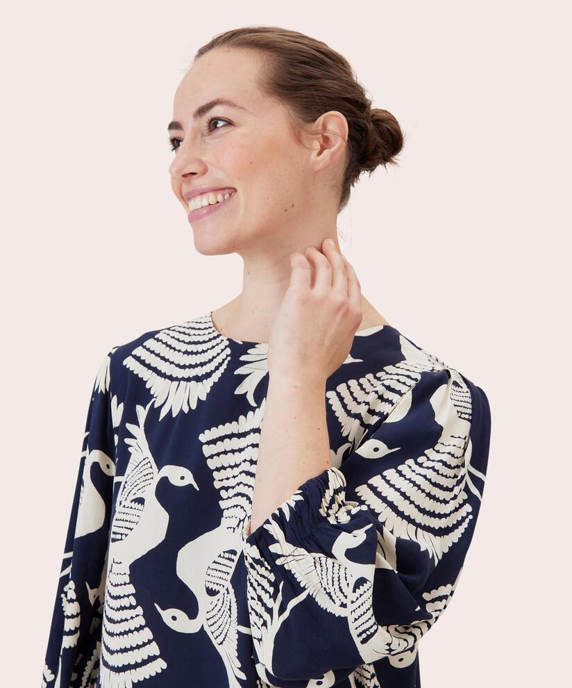 BRISA BLOUSE, Navy Blazer