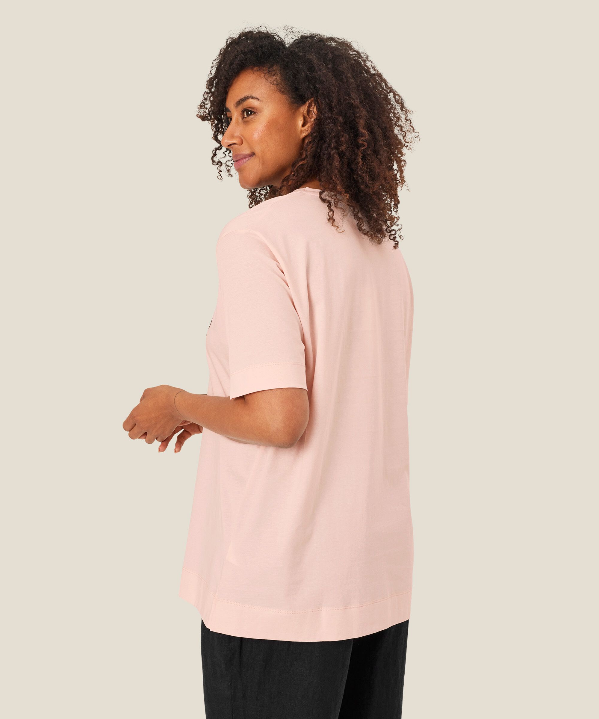 Danielle JERSEY Top, Mauve Chalk