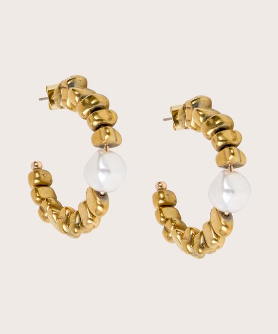 Rue Earrings, Gold
