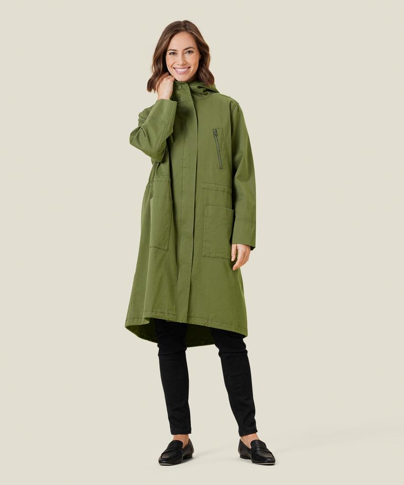TENISHA COAT, Olivine