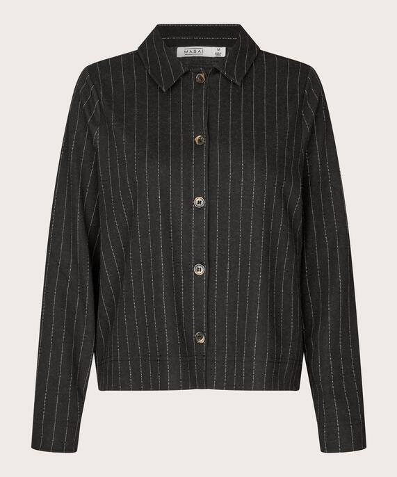 Inette JERSEY Shirt Jacket, Black