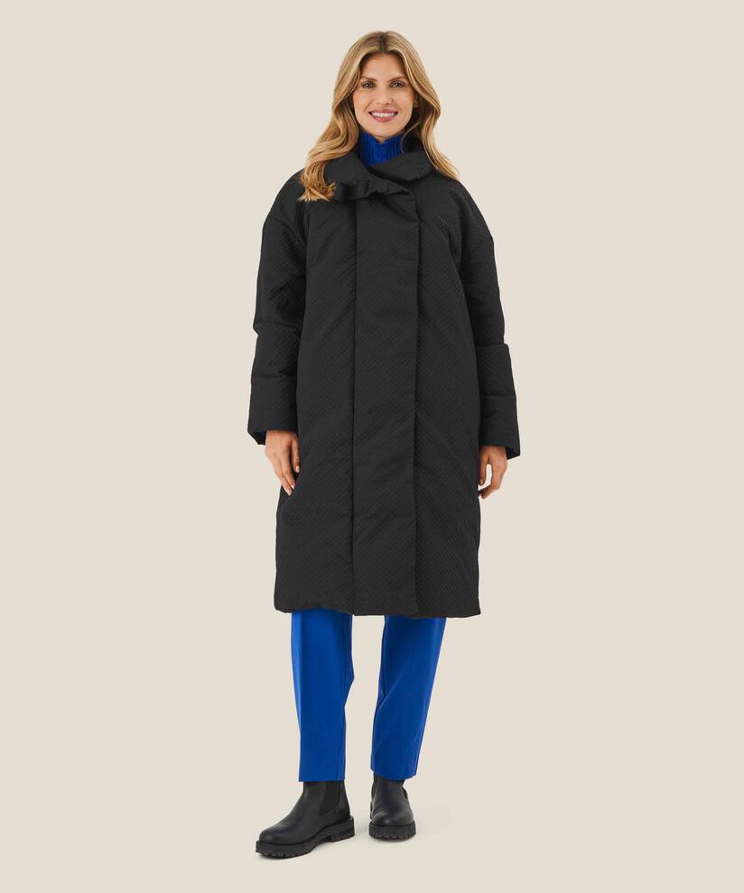 Tabine Down Coat, Black