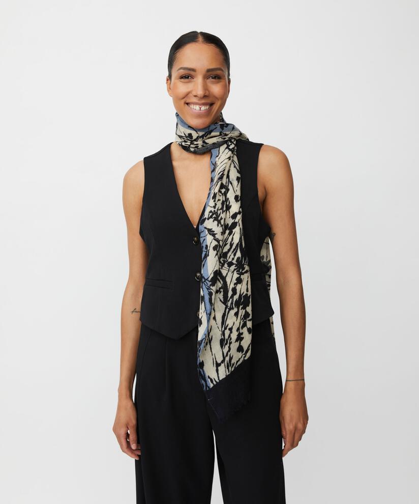 Azumari Wool Scarf, Black