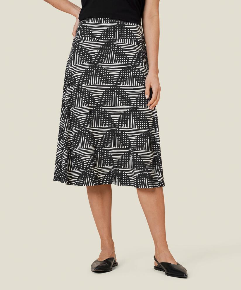 SABA JERSEY SKIRT, Black