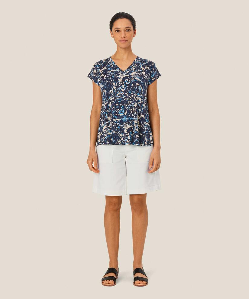 Pravaia Denim Shorts, White