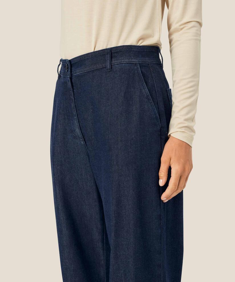 Ponita Denim Trousers, Dark Denim