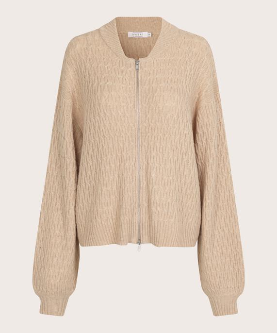Lux Cardigan, L beige mel