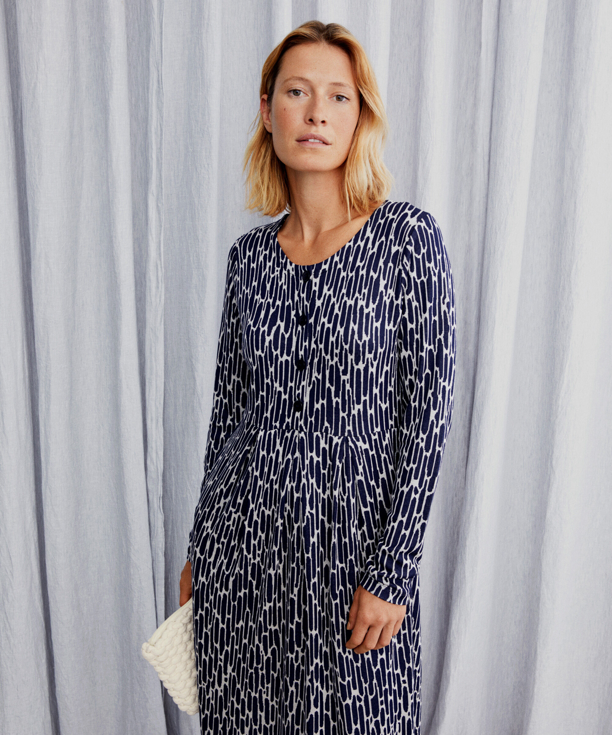 Nilana JERSEY Dress, Maritime Blue