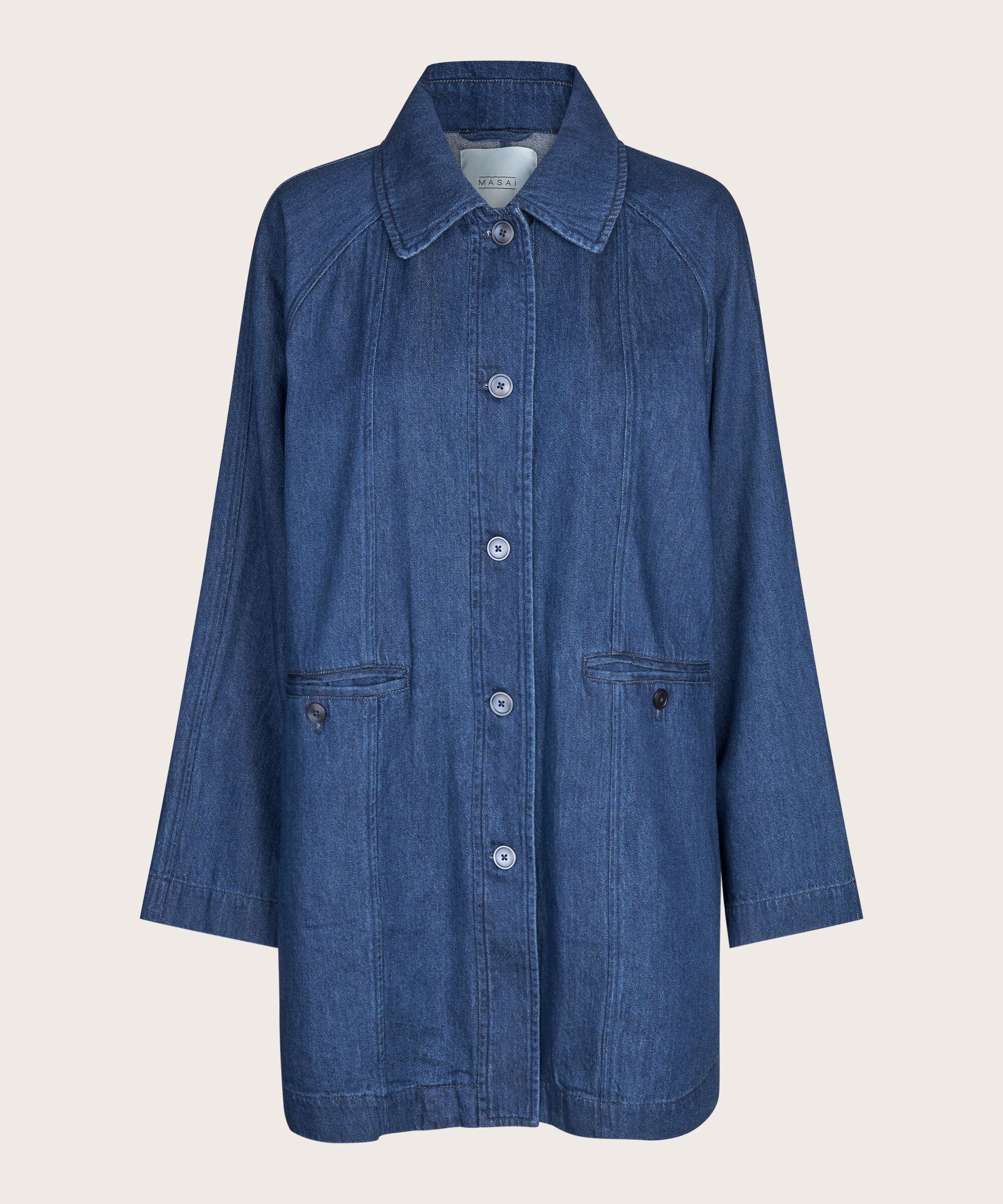 Tam Denim Coat, Dark Denim