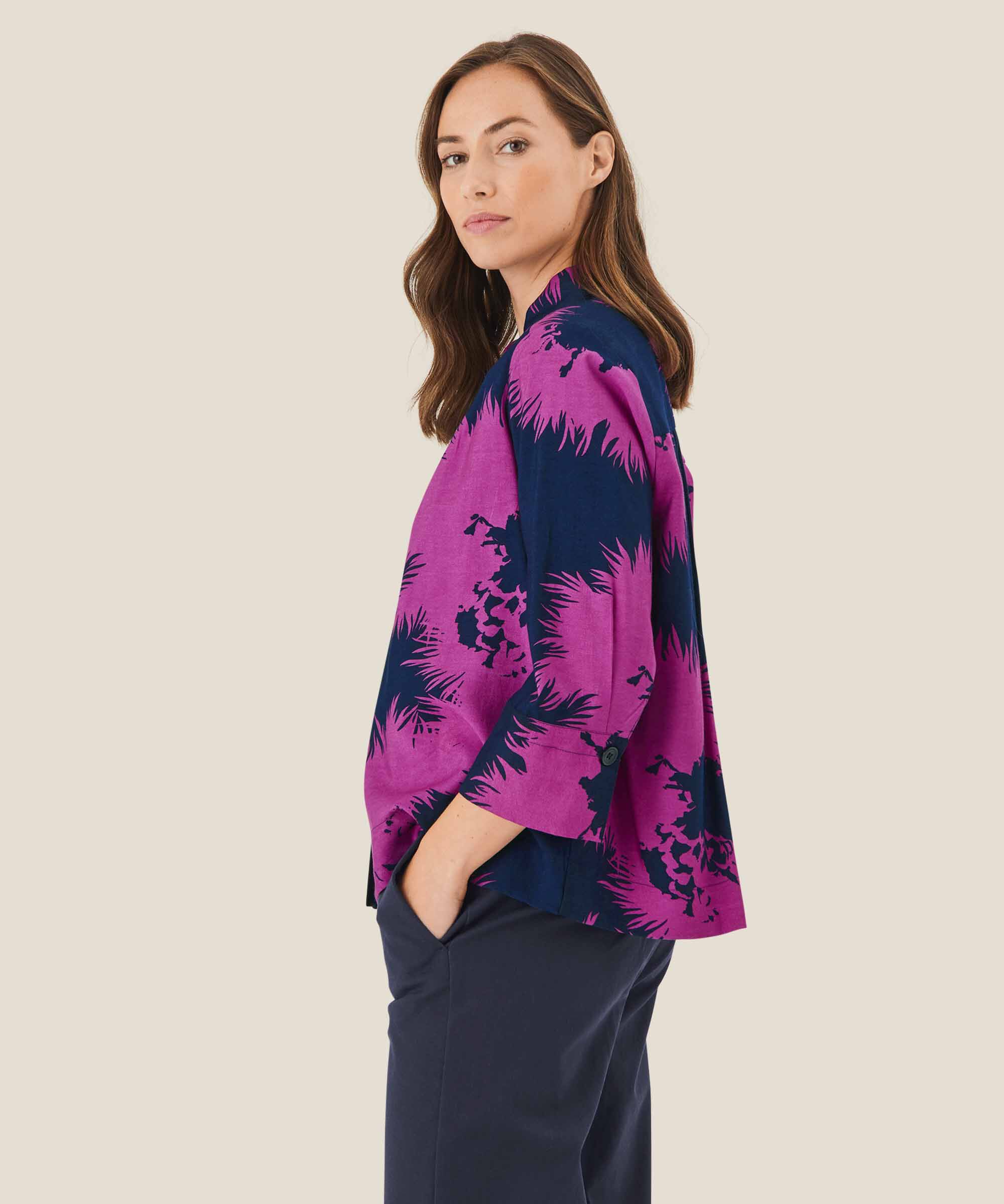 Idakai Shirt, Wild Aster