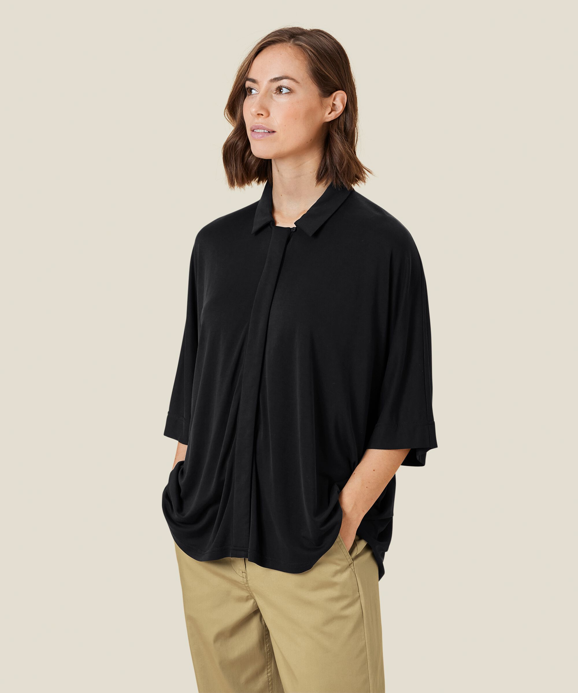 Irana JERSEY Shirt, Black