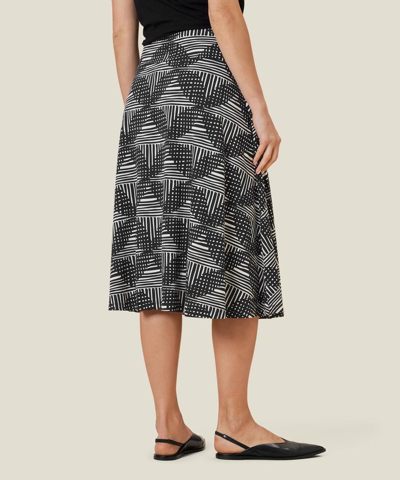 SABA JERSEY SKIRT, Black