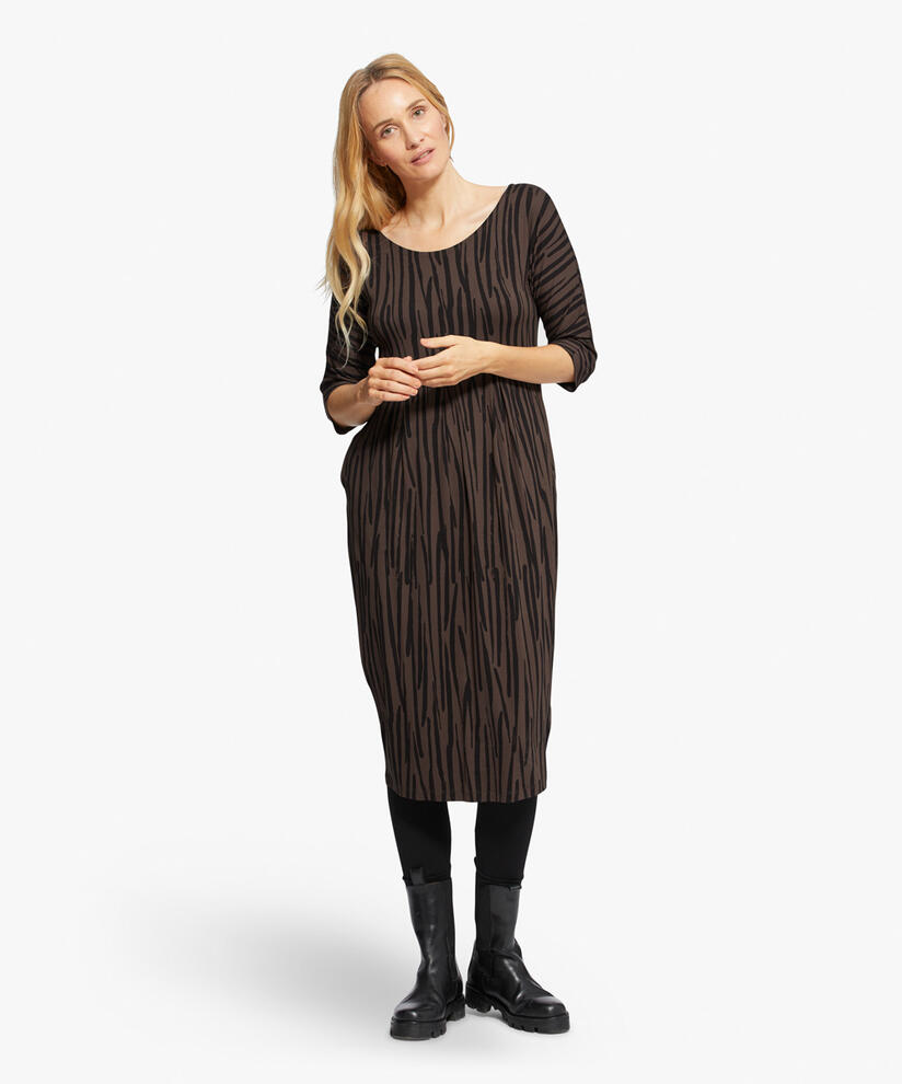 NIMA DRESS, Chocolate