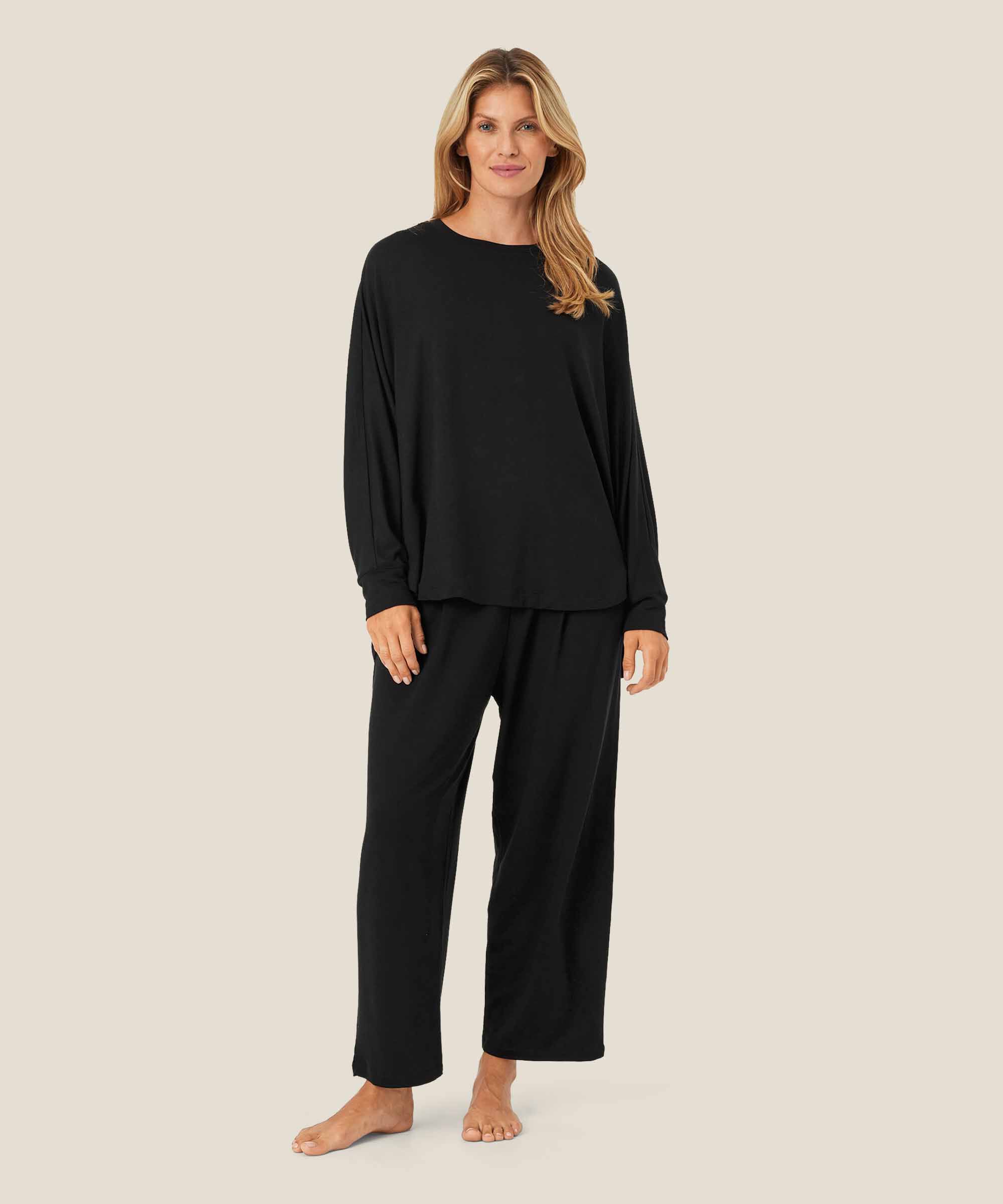 Dema Jersey Top, Black