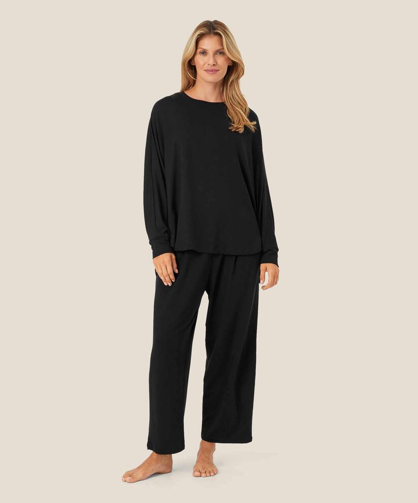 Dema Jersey Top, Black