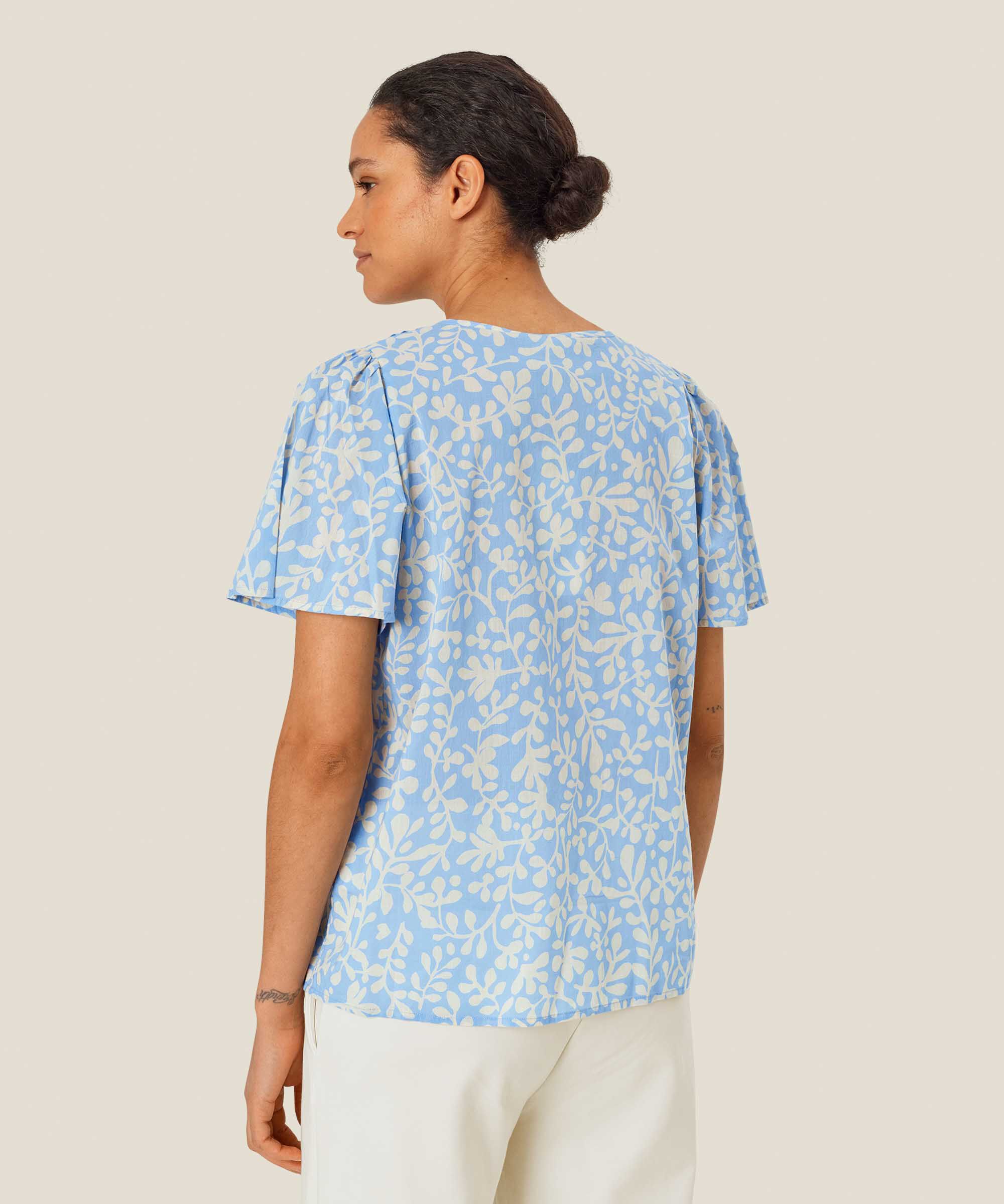 Delphia Blouse, Della Blue