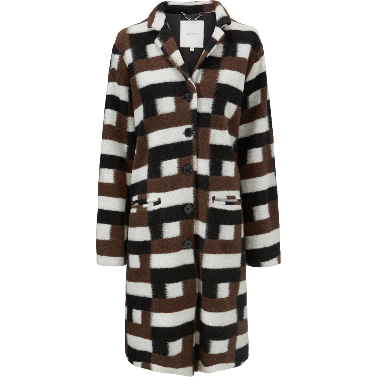 TURA WOOL COAT, Chestnut