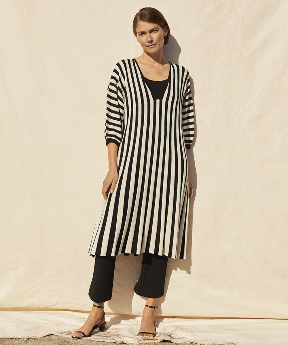 NAVANA DRESS, Black/Whc