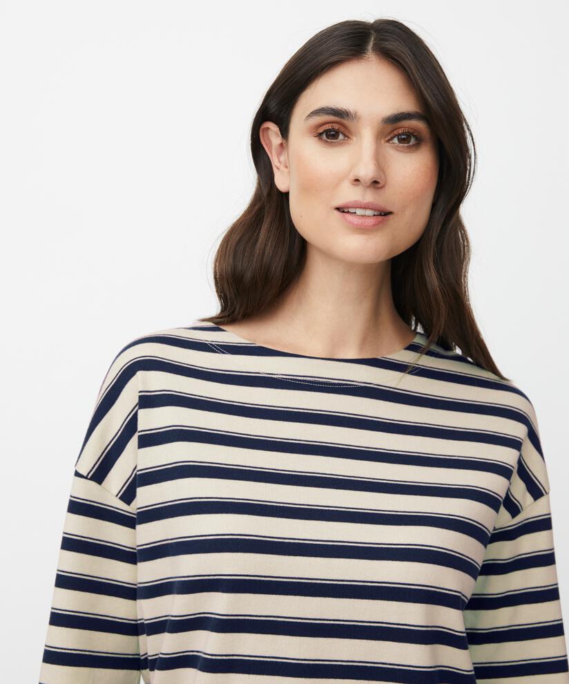 Beannie JERSEY Top, Navy Blazer
