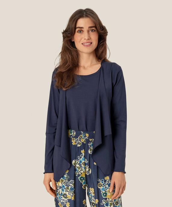 Itally JERSEY Cardigan, Mood Indigo