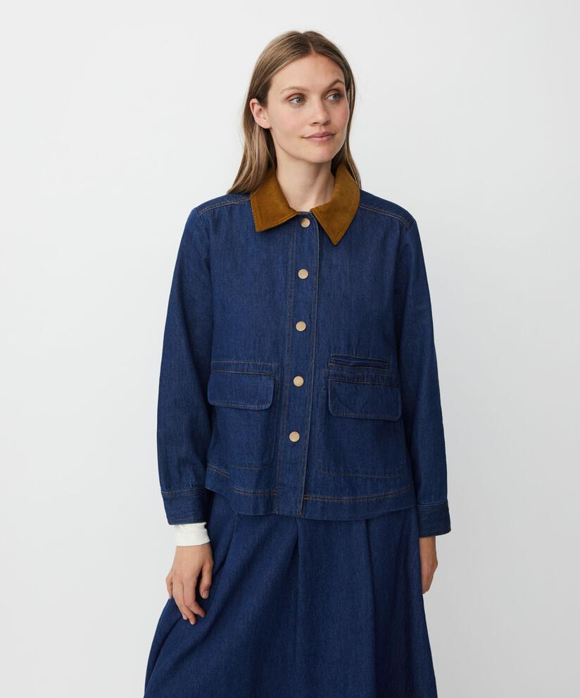Julemi Denim Jacket, Dark Denim