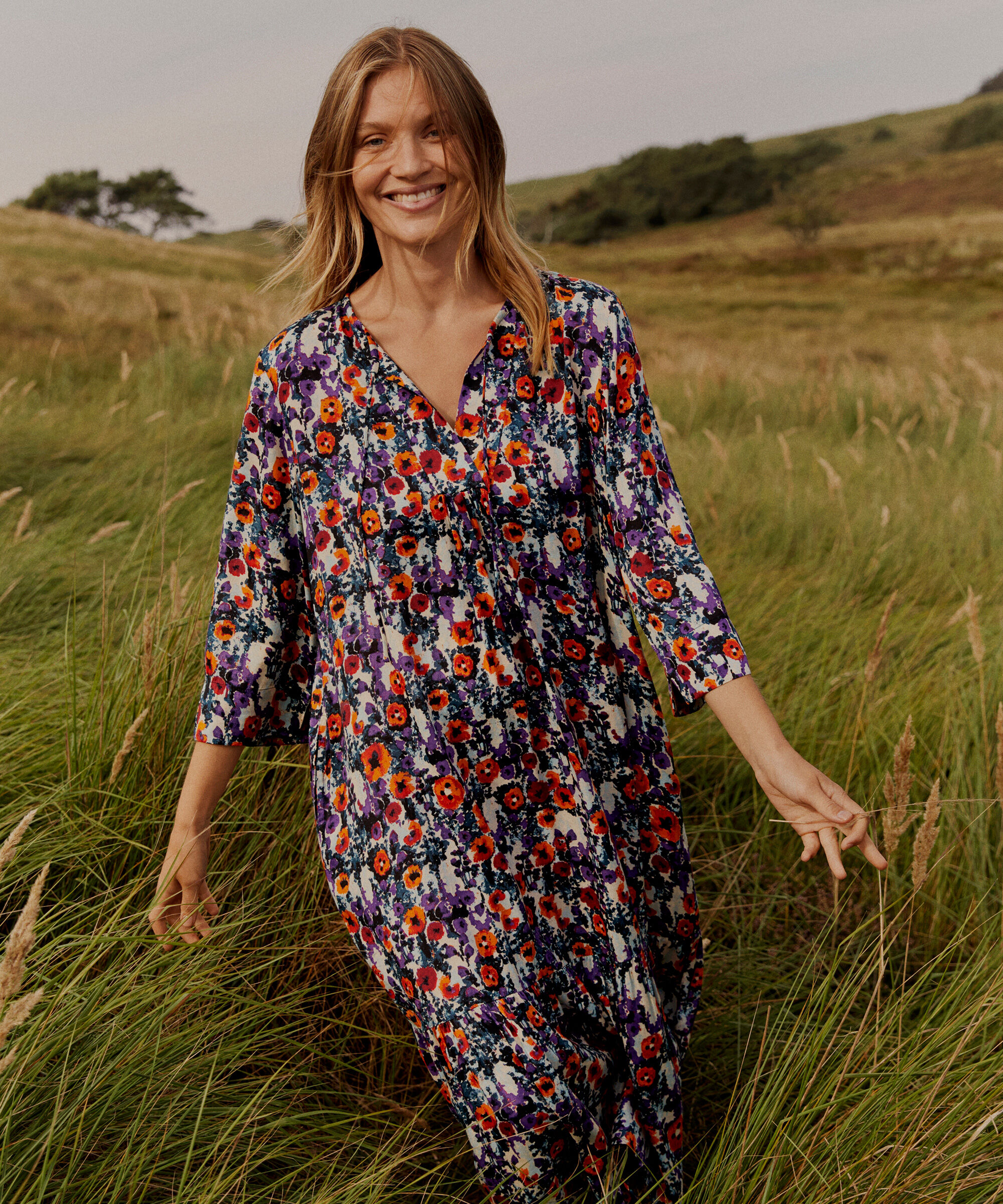 Nampula Dress, Meadow Violet